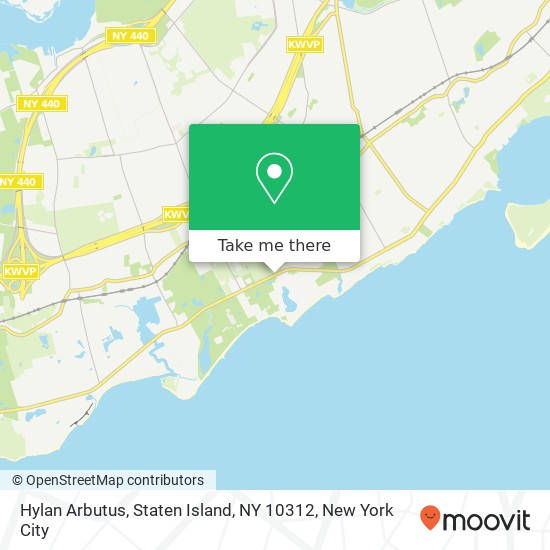 Mapa de Hylan Arbutus, Staten Island, NY 10312