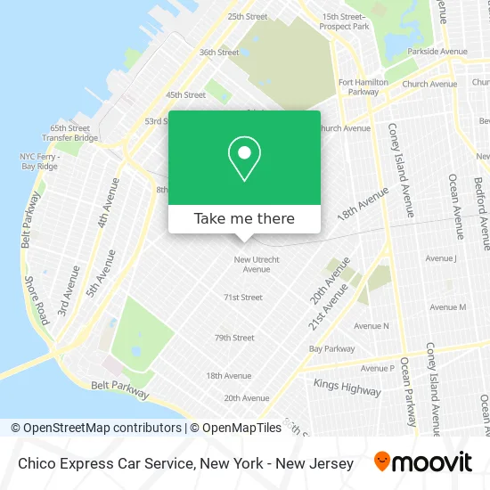 Chico Express Car Service map