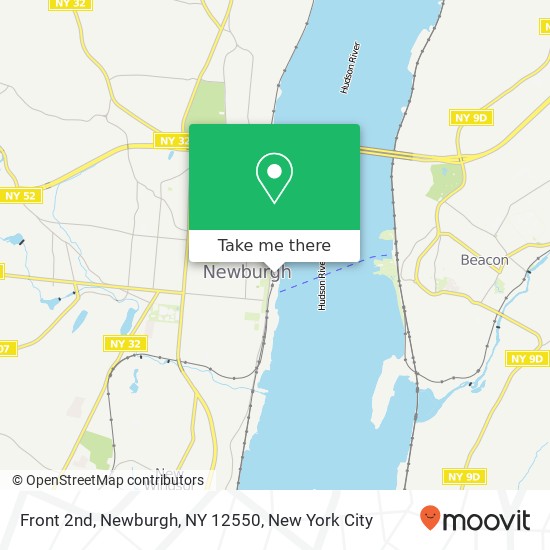 Front 2nd, Newburgh, NY 12550 map