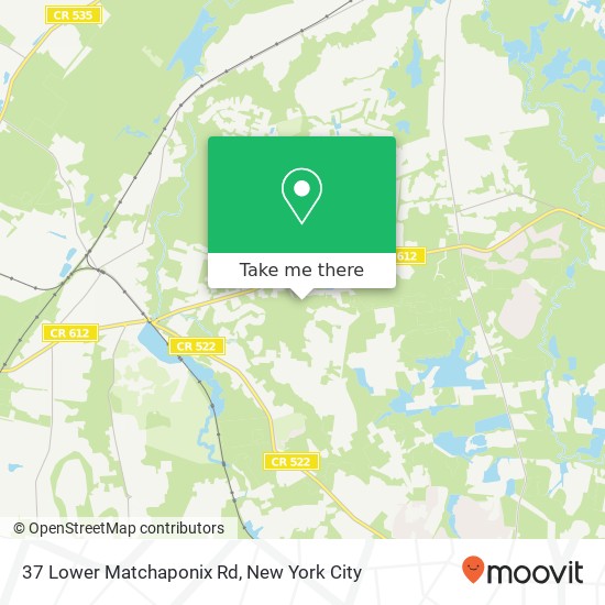 Mapa de 37 Lower Matchaponix Rd, Monroe Twp, NJ 08831