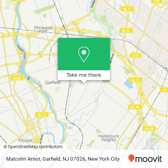 Malcolm Arnot, Garfield, NJ 07026 map