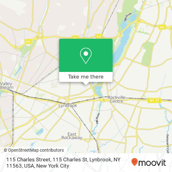 115 Charles Street, 115 Charles St, Lynbrook, NY 11563, USA map