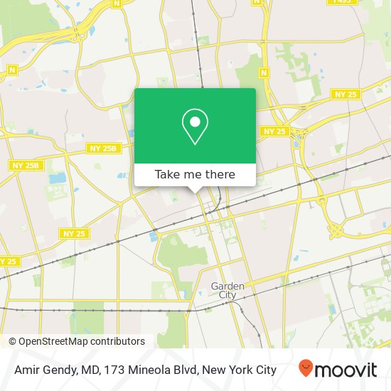 Amir Gendy, MD, 173 Mineola Blvd map