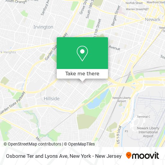 Mapa de Osborne Ter and Lyons Ave
