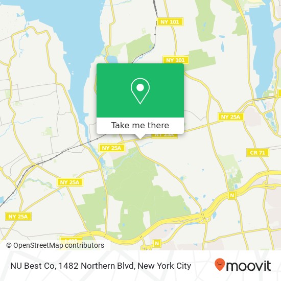 NU Best Co, 1482 Northern Blvd map