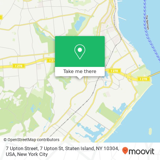 7 Upton Street, 7 Upton St, Staten Island, NY 10304, USA map