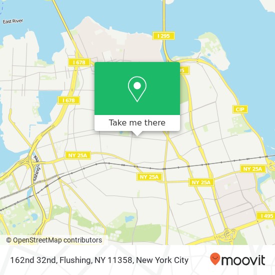 162nd 32nd, Flushing, NY 11358 map