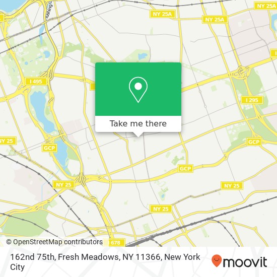 162nd 75th, Fresh Meadows, NY 11366 map