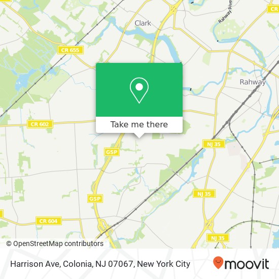 Harrison Ave, Colonia, NJ 07067 map