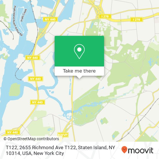 T122, 2655 Richmond Ave T122, Staten Island, NY 10314, USA map