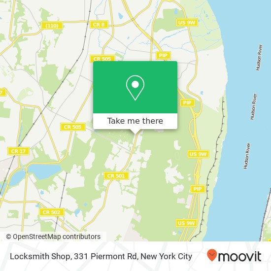 Mapa de Locksmith Shop, 331 Piermont Rd