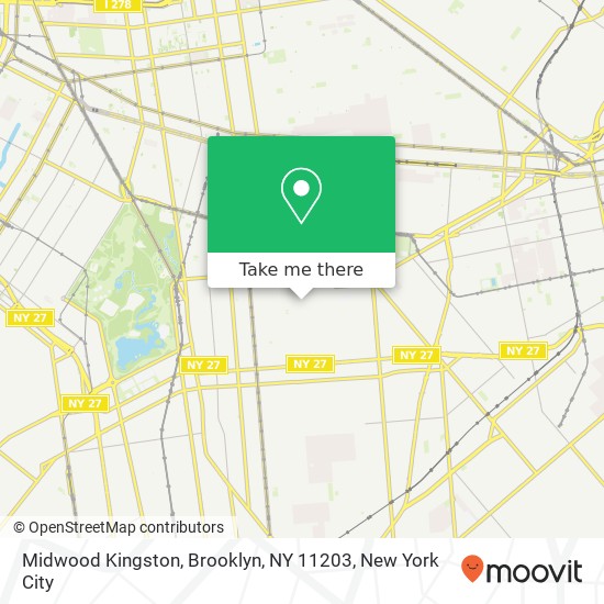 Midwood Kingston, Brooklyn, NY 11203 map