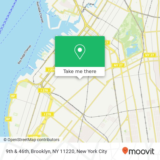 9th & 46th, Brooklyn, NY 11220 map