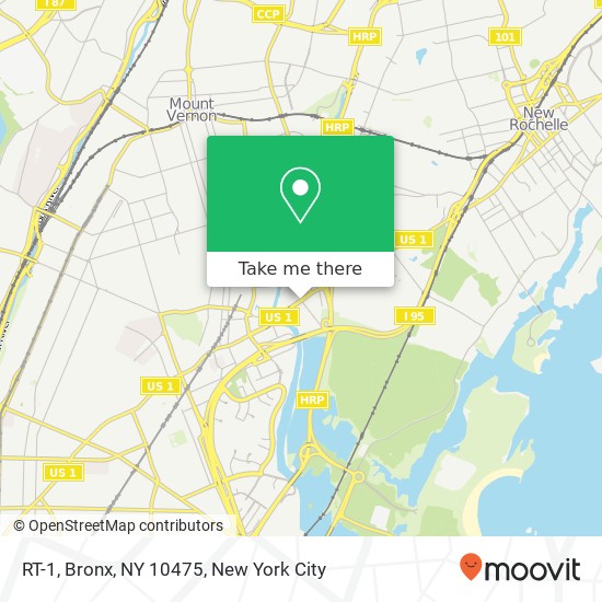 Mapa de RT-1, Bronx, NY 10475