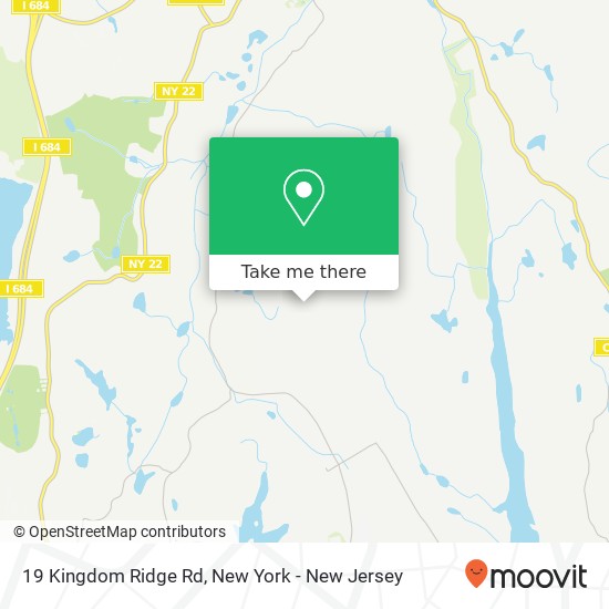 Mapa de 19 Kingdom Ridge Rd, Bedford, NY 10506