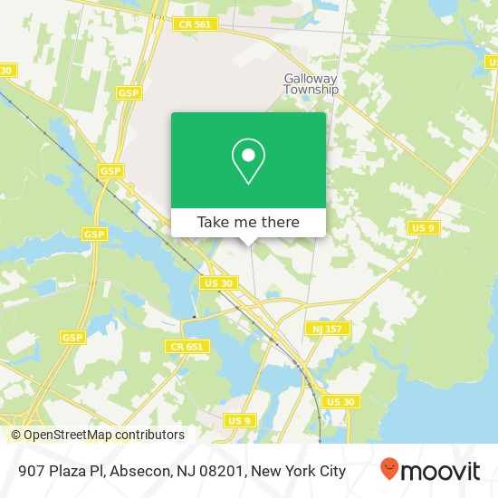 907 Plaza Pl, Absecon, NJ 08201 map