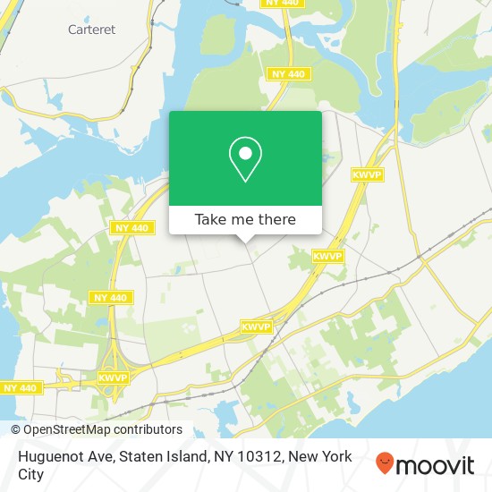 Huguenot Ave, Staten Island, NY 10312 map