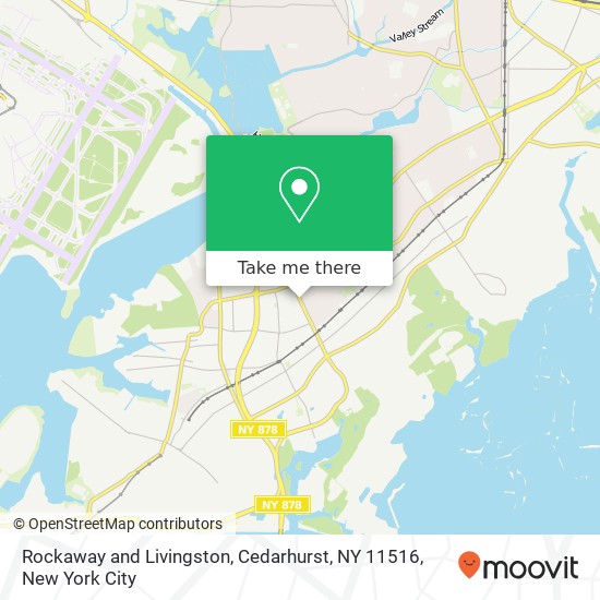 Mapa de Rockaway and Livingston, Cedarhurst, NY 11516