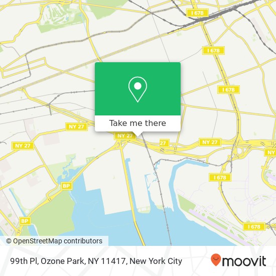 Mapa de 99th Pl, Ozone Park, NY 11417