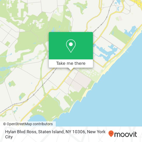 Mapa de Hylan Blvd Ross, Staten Island, NY 10306