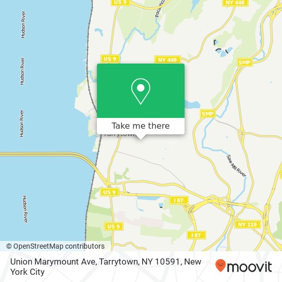 Union Marymount Ave, Tarrytown, NY 10591 map