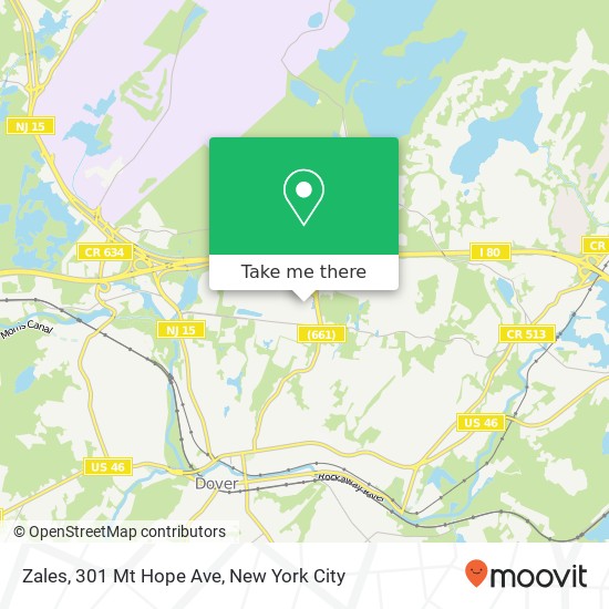 Zales, 301 Mt Hope Ave map