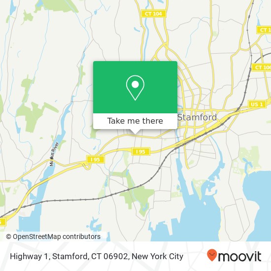 Mapa de Highway 1, Stamford, CT 06902