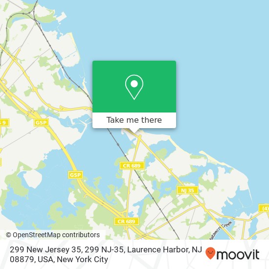 299 New Jersey 35, 299 NJ-35, Laurence Harbor, NJ 08879, USA map