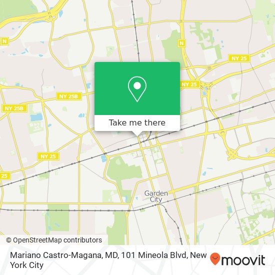 Mariano Castro-Magana, MD, 101 Mineola Blvd map