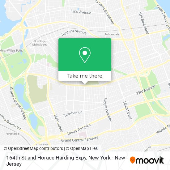 164th St and Horace Harding Expy map