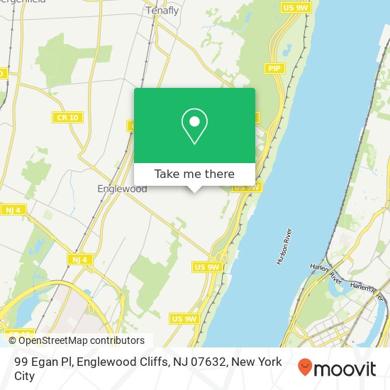 Mapa de 99 Egan Pl, Englewood Cliffs, NJ 07632