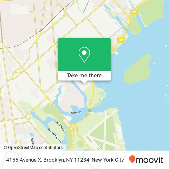 Mapa de 4155 Avenue X, Brooklyn, NY 11234