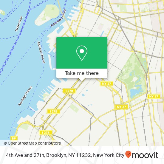 Mapa de 4th Ave and 27th, Brooklyn, NY 11232