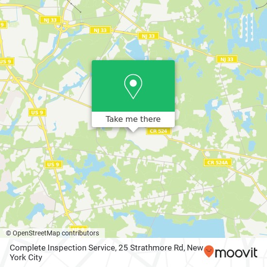 Mapa de Complete Inspection Service, 25 Strathmore Rd