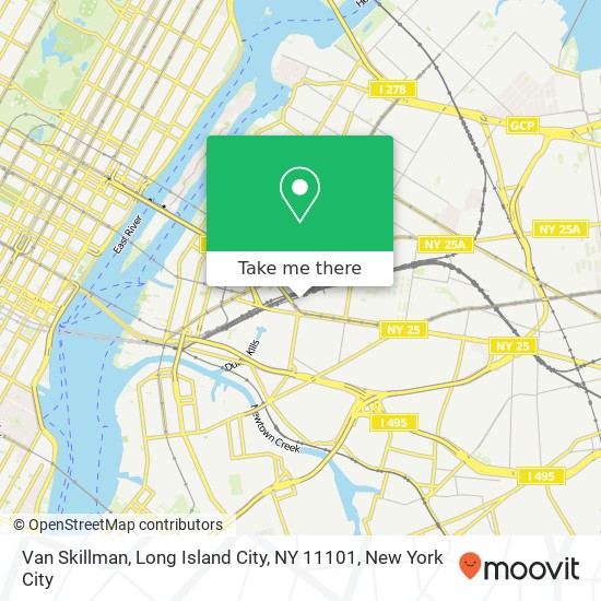 Mapa de Van Skillman, Long Island City, NY 11101