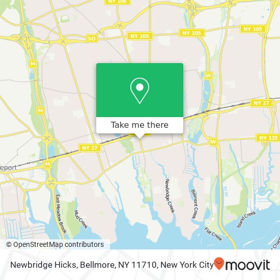 Newbridge Hicks, Bellmore, NY 11710 map
