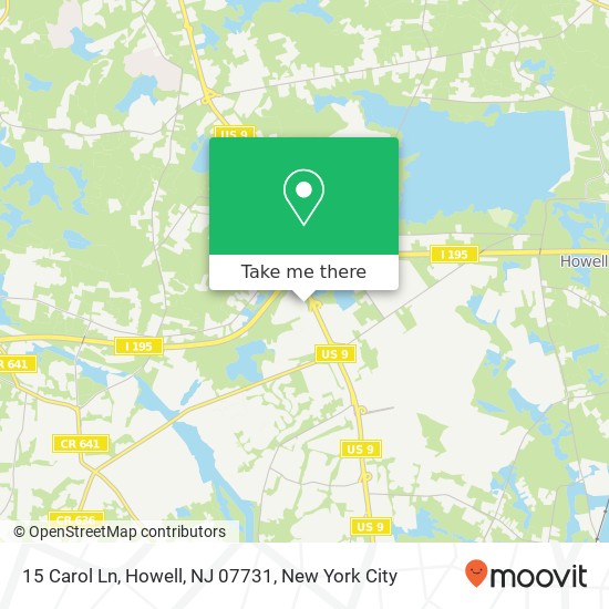 15 Carol Ln, Howell, NJ 07731 map