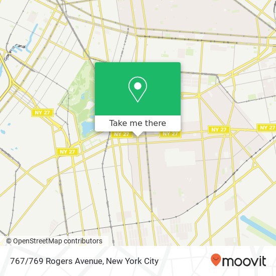 767/769 Rogers Avenue map