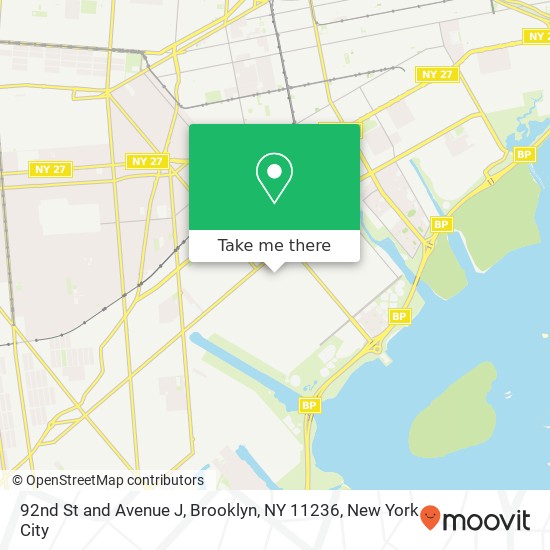 Mapa de 92nd St and Avenue J, Brooklyn, NY 11236