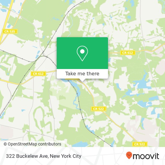 Mapa de 322 Buckelew Ave, Monroe Twp, NJ 08831