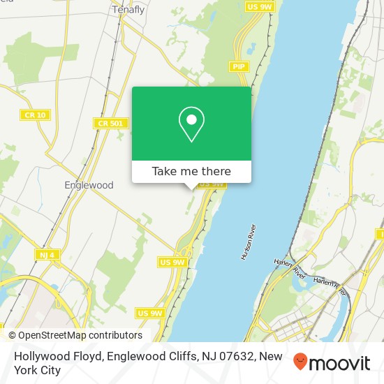 Mapa de Hollywood Floyd, Englewood Cliffs, NJ 07632