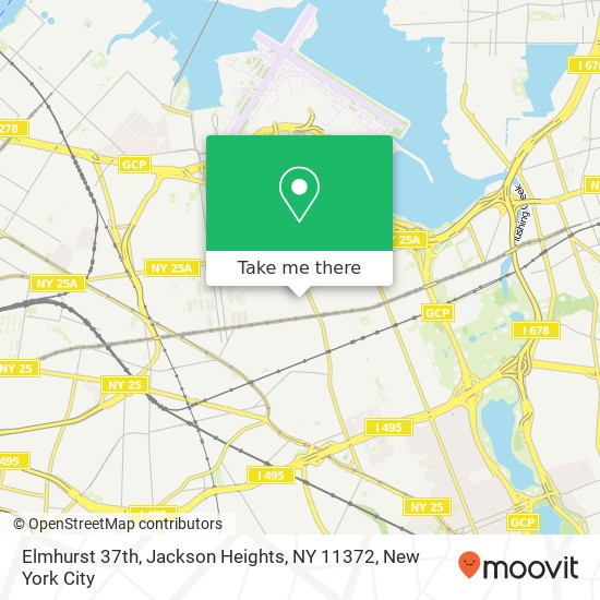 Elmhurst 37th, Jackson Heights, NY 11372 map