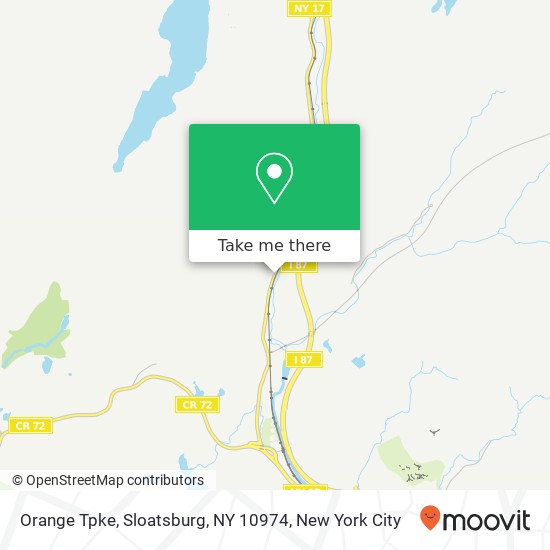Mapa de Orange Tpke, Sloatsburg, NY 10974