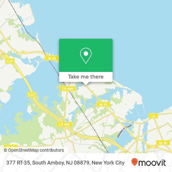 Mapa de 377 RT-35, South Amboy, NJ 08879