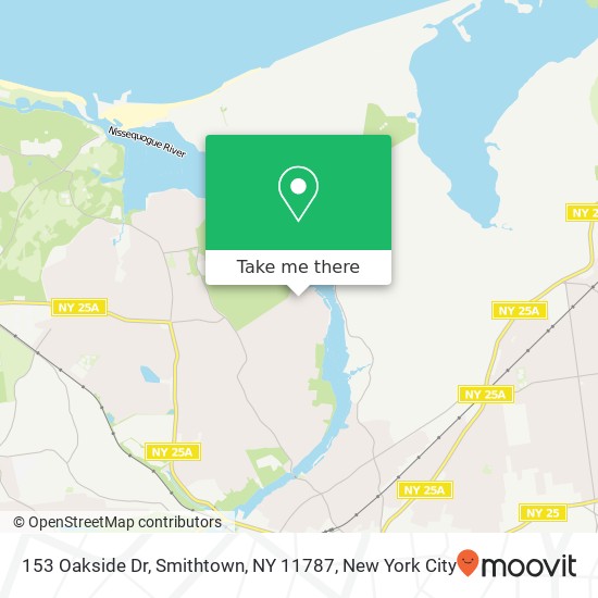 Mapa de 153 Oakside Dr, Smithtown, NY 11787