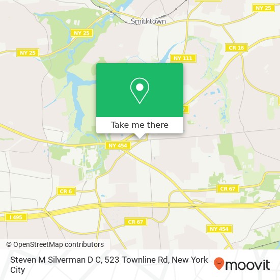 Mapa de Steven M Silverman D C, 523 Townline Rd