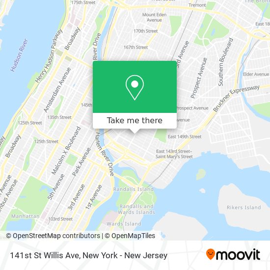 Mapa de 141st St Willis Ave