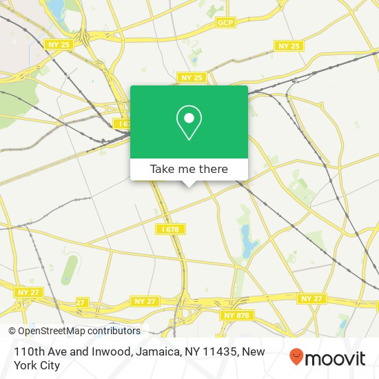 Mapa de 110th Ave and Inwood, Jamaica, NY 11435