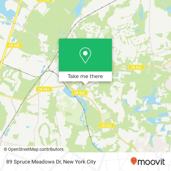 89 Spruce Meadows Dr, Monroe Twp, NJ 08831 map