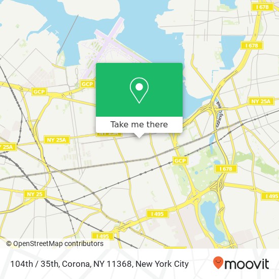 104th / 35th, Corona, NY 11368 map
